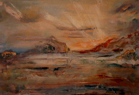 Y. Morozov, Evening, 50  70 cm,  canvas, oil, in Author's possession