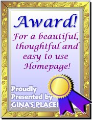 Gina's Place Award
