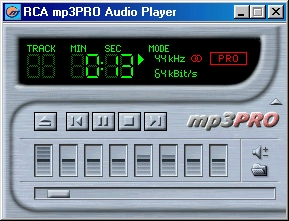 . 4.     mp3PRO  RCA mp3PRO Audio Player.